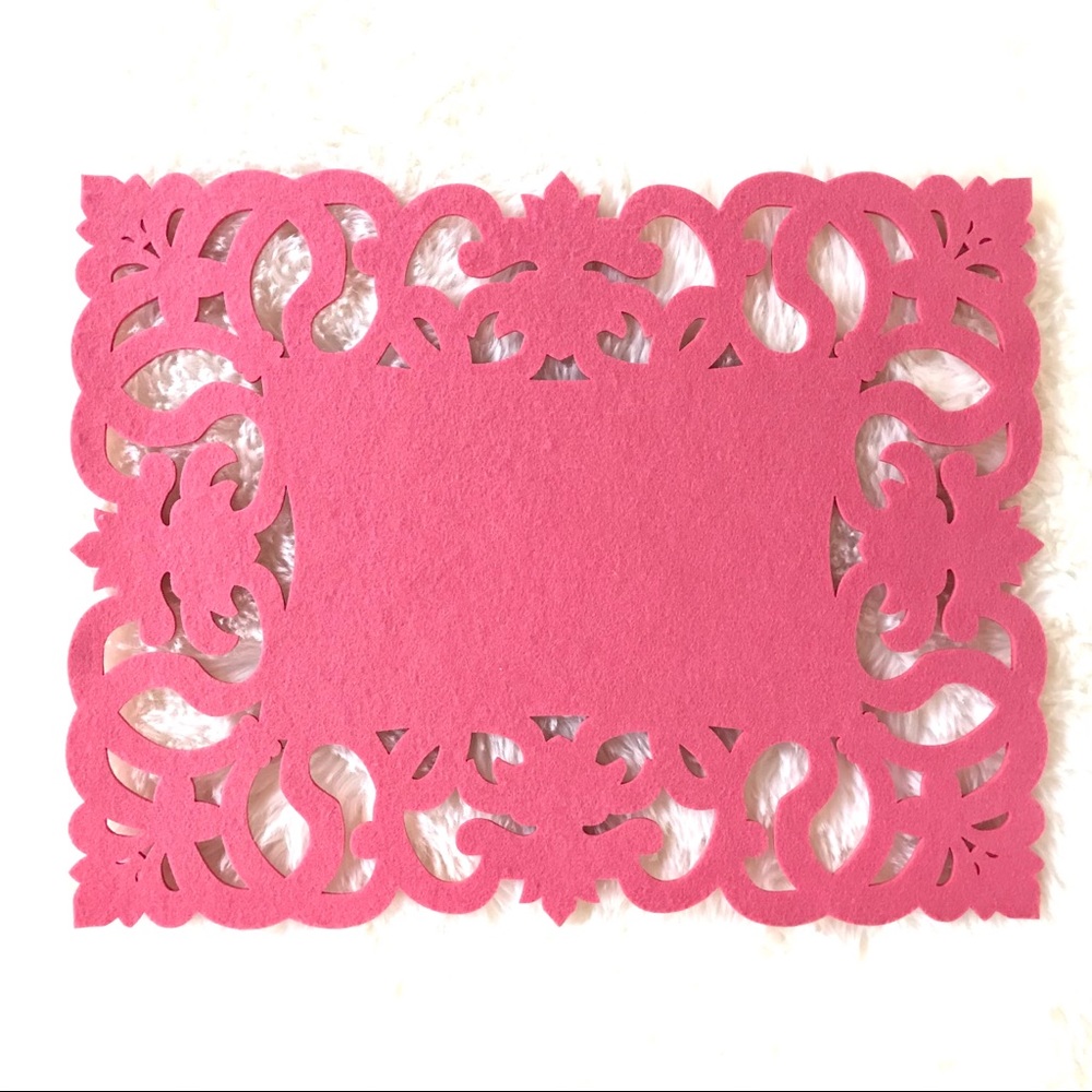 FRANC FRANC Felt Die-Cut Placemats - Set of 4